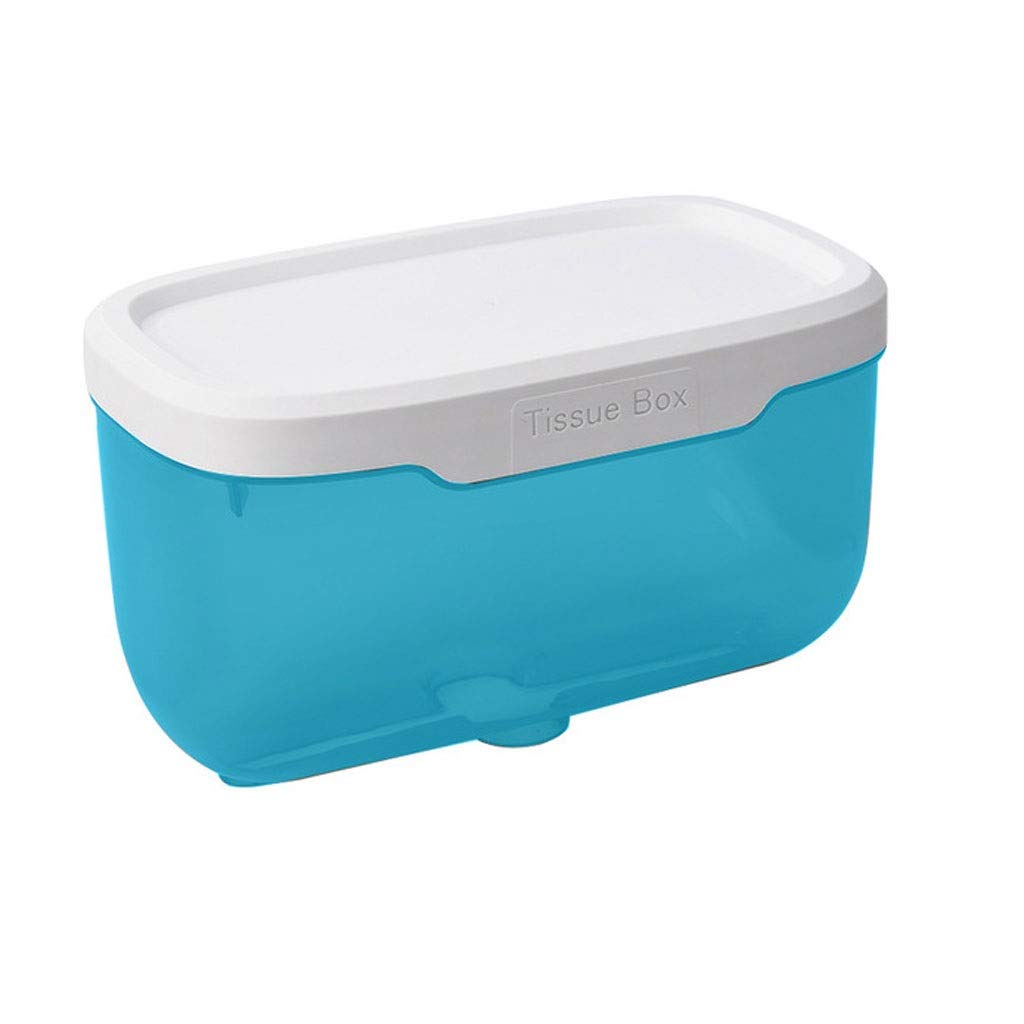 KGEZW Transparent Wall-Mounted Roll Paper Holder - Waterproof Bathroom Tissue Storage Box, No-Drill Hanging Napkin Shelf for Toilet, Kitchen & Office (Color: B)