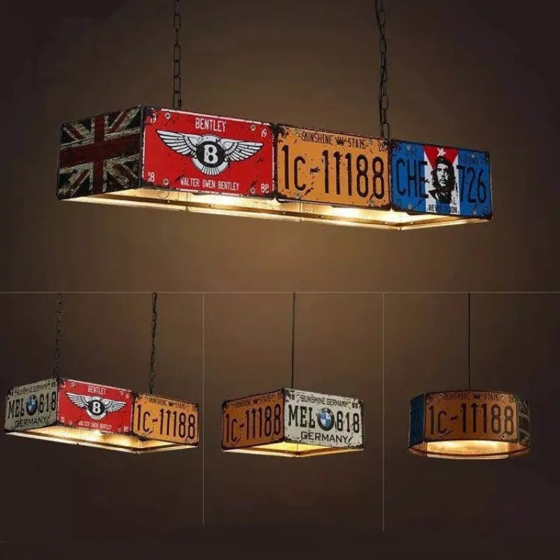 Vintage Iron Retro Pendant Lamp - Industrial Style Ceiling Light Fixture for Living Room, Bedroom, Kitchen & Dining Room Decor