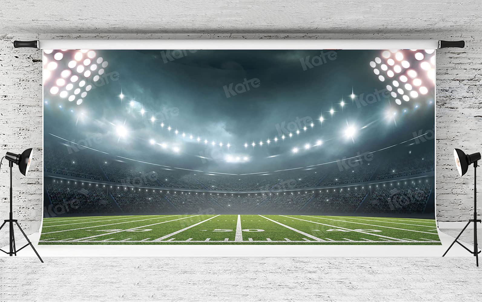 20x10ft Football Backdrop - Stadium Photography Background for American Football Party Decor