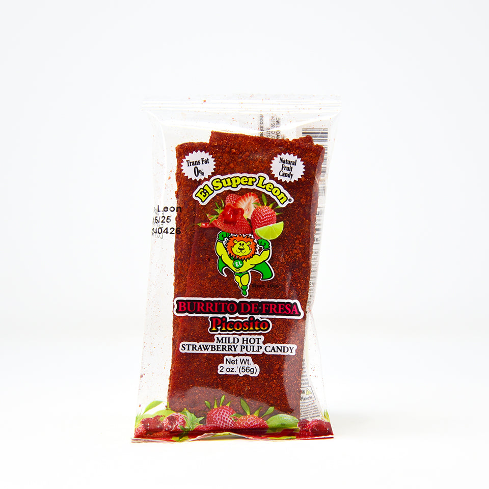 El Leon Strawberry Burrito | 24 Count Box - Perfect for School Lunches, Snacks & On-the-Go Breakfast