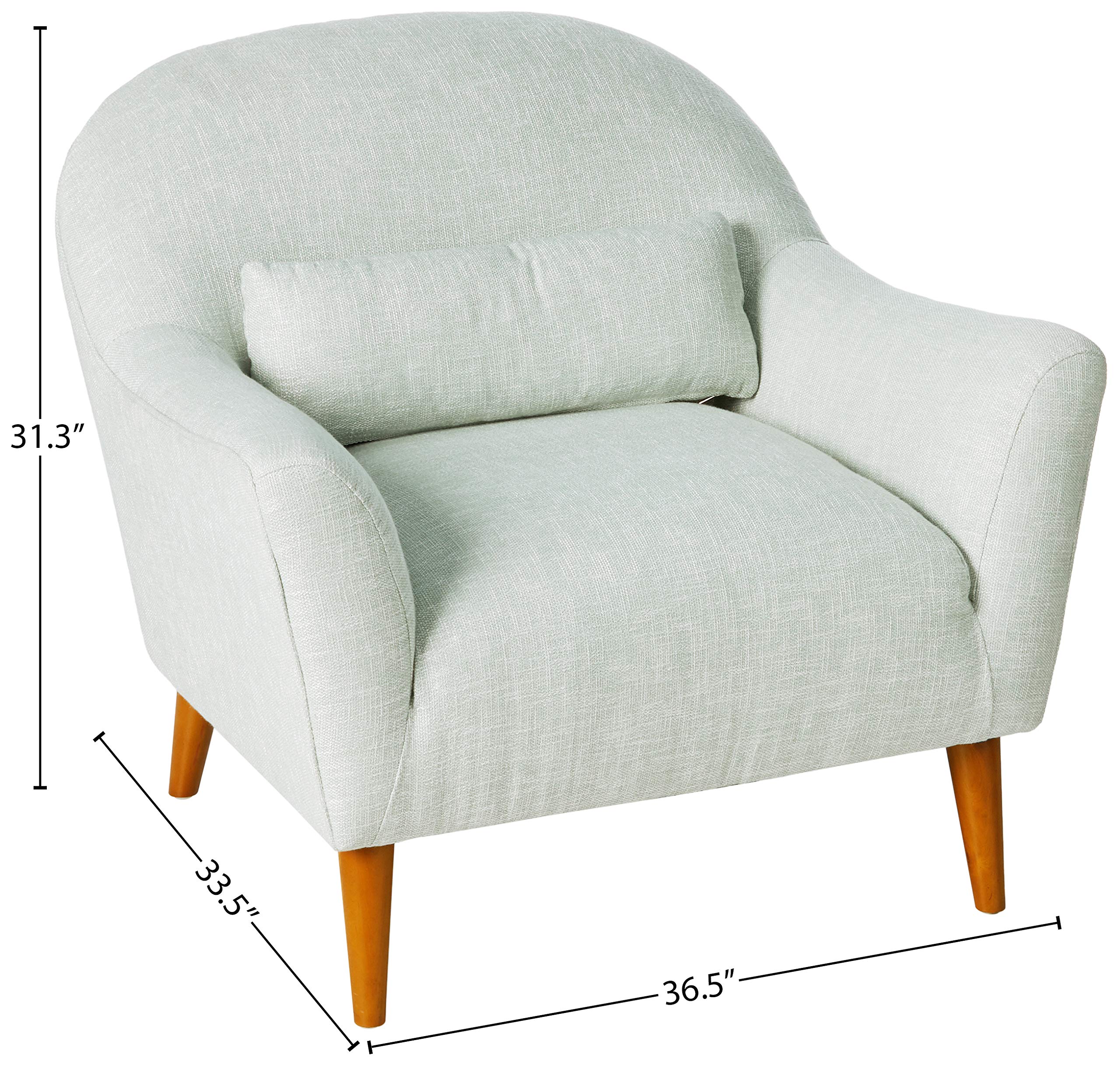 Sandy Wilson Home Piper Accent Chair in Seafoam Green - Stylish Living Room Armchair for Home Decor, Lounge & Reading Nook