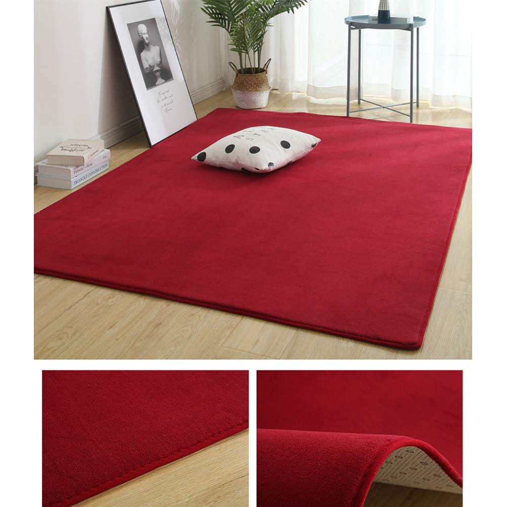 Soft Coral Velvet Baby Play Mat - 63x91in Nursery Rug for Toddlers & Kids - Perfect for Crawling & Playtime