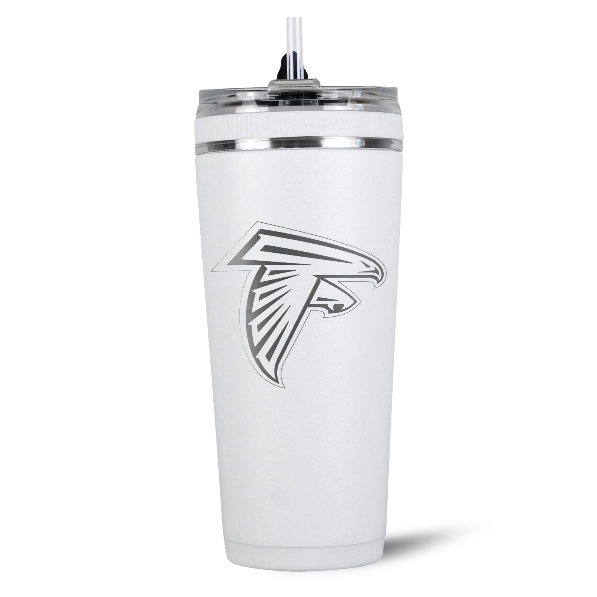 Official Atlanta Falcons 26oz Insulated Flex Bottle - White - NFL Licensed Sports Water Bottle for Gym, Hiking & Tailgating