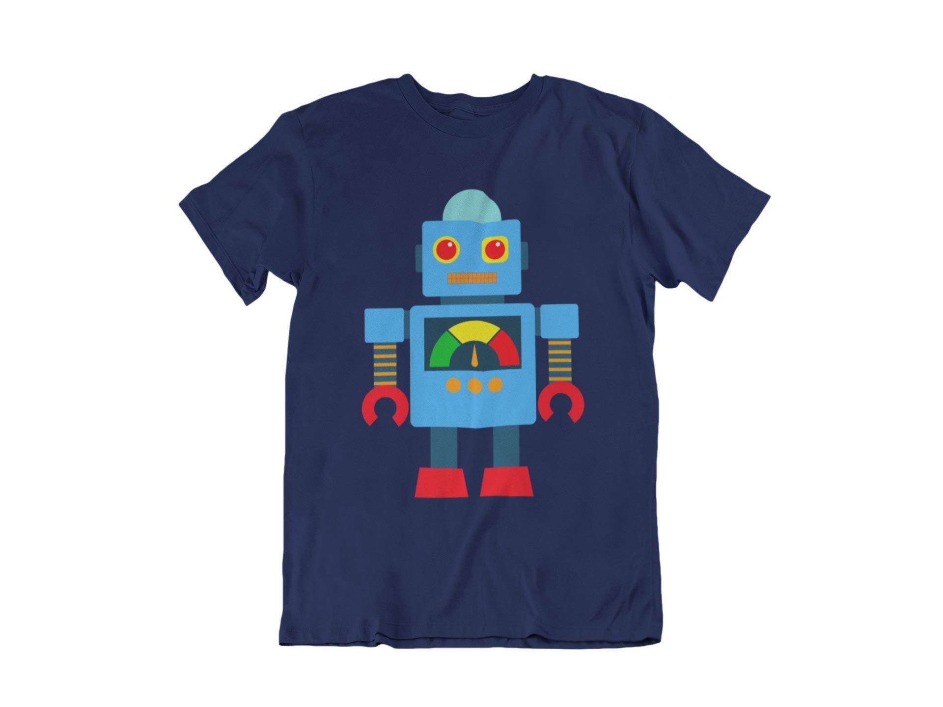 Retro Robot Toy Art Graphic T-Shirt - Vintage & Funny Humor Novelty Design for Men & Women - Perfect for Cosplay, Gifts, and Geek Fashion