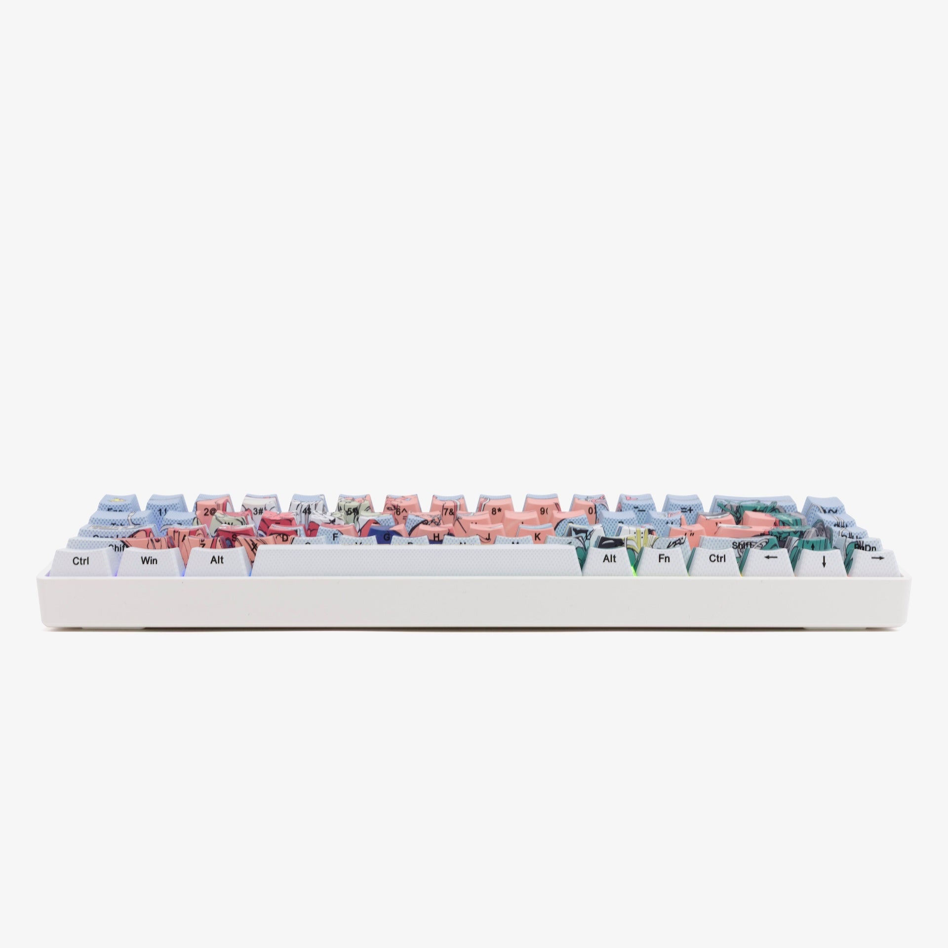 HG World Basecamp 65+ Mechanical Keyboard - Compact Wired Gaming Keyboard with RGB Backlit, Hot-Swappable Switches for PC/Mac - Perfect for Gaming, Office Work and Typing