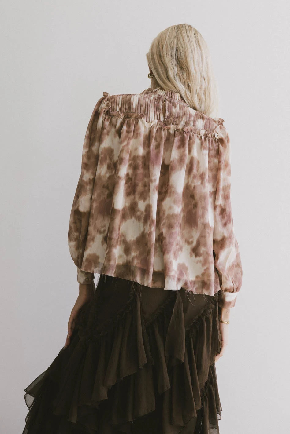 Kennedy Pleated Blouse for Women | Elegant Office & Party Tops | Final Sale | Perfect for Work, Date Night & Special Occasions