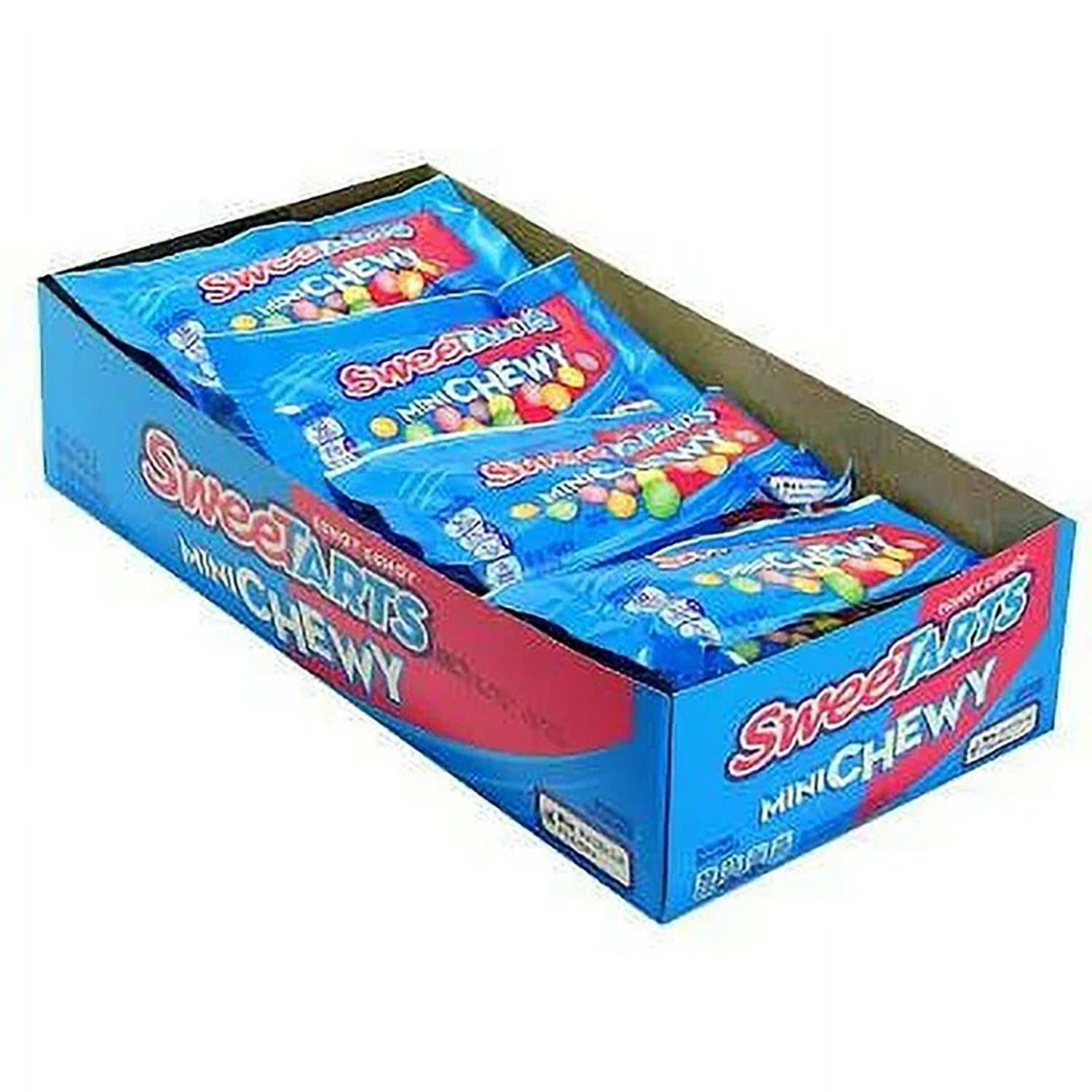 Ferrara Sweetarts Mini Chewy Candy - 1.8oz Packs, 24 Count Bulk Box - Perfect for Halloween, Party Favors & Office Snacks
