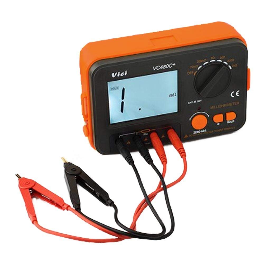 Wosontel VC480C+ 4-Wire Digital Multimeter with 3 1/2 Accuracy, Backlit Display & Milli-Ohm Tester - Professional Electrical Diagnostic Tool for Home, Auto & Industrial Use