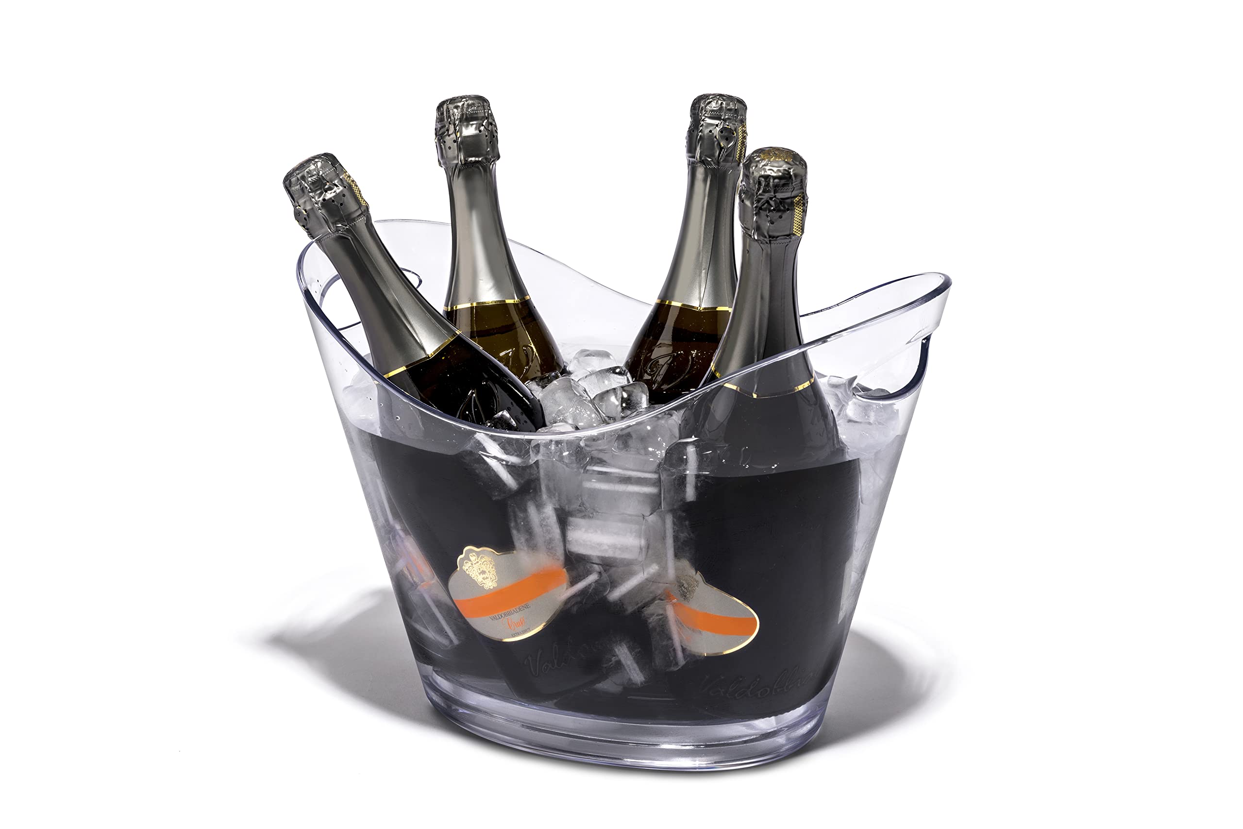Virtually Unbreakable Ice Bucket - Insulated Wine Cooler & Beverage Chiller Holds 4 Bottles of Champagne, Prosecco or Wine - Perfect for Parties, Weddings & Outdoor Events