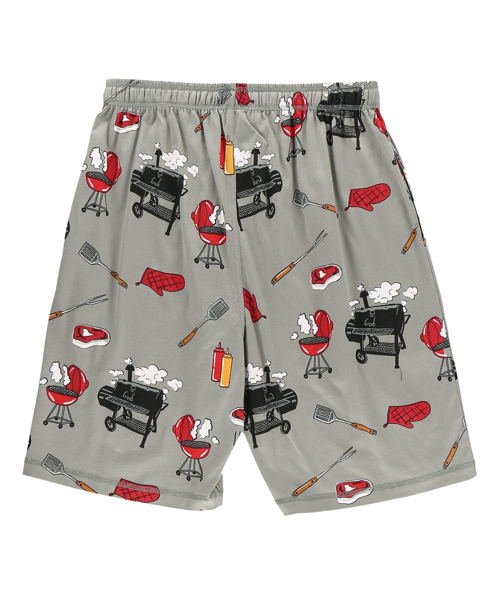Lazy One Men's Pajama Shorts - Soft Sleepwear & Lounge Pants for Comfortable Sleep, Relaxing at Home or Summer Nights - Breathable Cotton Short Pajama Bottoms