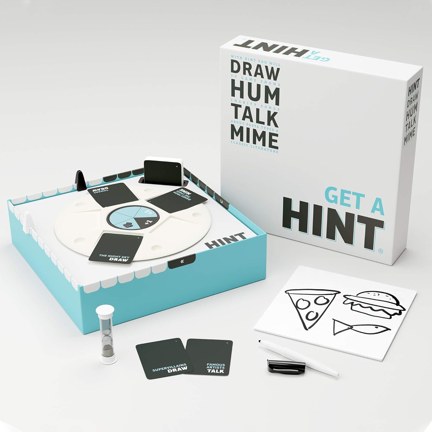 HINT Party Game (US Edition) - Fun & Creative Board Game for Family Game Night, Ages 14+, 4+ Players, 45 Min Playtime | Perfect for Parties, Team Building & Social Gatherings | Made by Bezzerwizzer