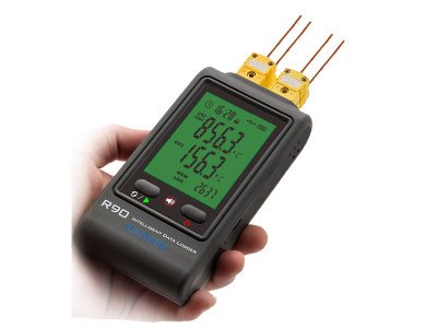 4-Channel USB Thermocouple Data Logger R90-FC-U - K/T/J/R/S Type Temperature Recorder with 65,000 Readings Capacity - High/Low Temp Measurement for Industrial Workshops, Labs, Pharmaceutical & Food Processing