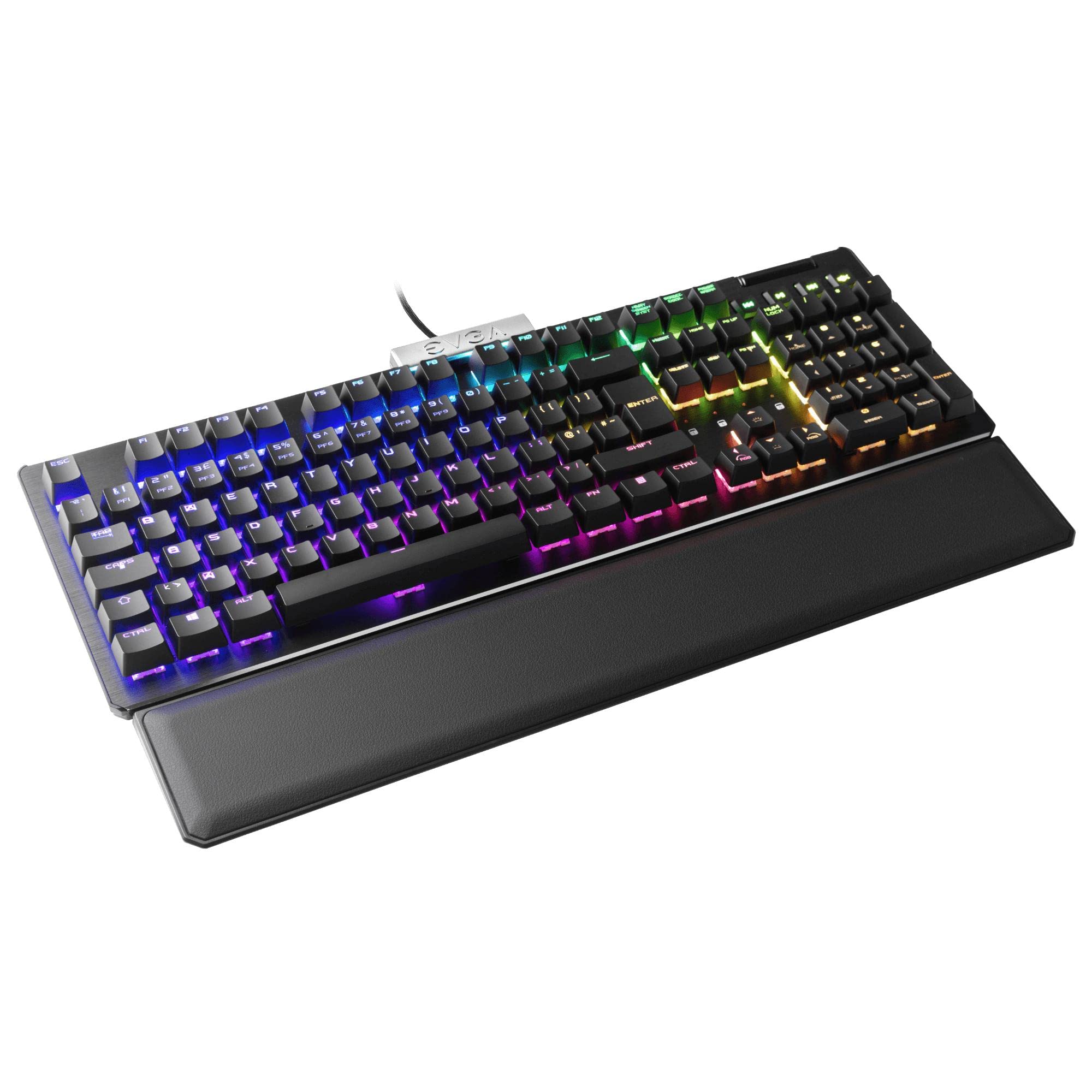 EVGA Z15 RGB Gaming Keyboard with Hot-Swappable Kailh Speed Silver Switches - Linear Mechanical Keyboard, RGB Backlit LED for PC, Mac, PS5, Xbox - Perfect for Esports, Streaming & Office Work