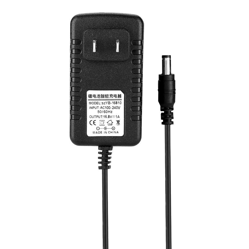16.8V 1A Universal Li-ion Battery Charger AC Adapter - Multi-Voltage Replacement Power Supply for Laptops, Cameras, Power Tools - Perfect for Home, Office & Travel Use