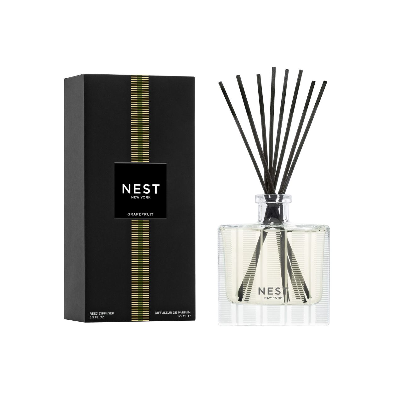 Refreshing Grapefruit Reed Diffuser for Home & Office | Natural Aromatherapy Essential Oil Air Freshener | Perfect for Living Room, Bedroom, Bathroom & Gifts