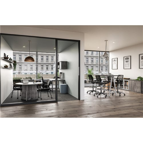 Safco Medina Mesh Back Reception and Guest Chair - Ergonomic Office Chair with Breathable Mesh (Set of 2, Black) - Perfect for Waiting Rooms, Lobbies, and Conference Areas