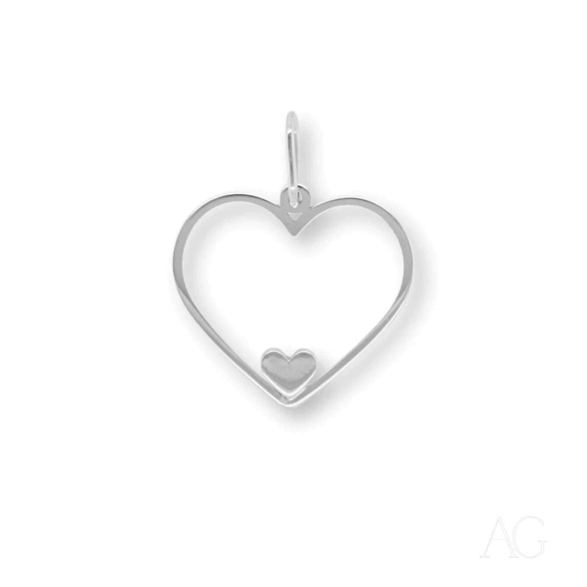 Eternal Love Heart Pendant Necklace - Sterling Silver Romantic Jewelry Gift for Her, Perfect for Anniversaries, Valentine's Day & Special Occasions