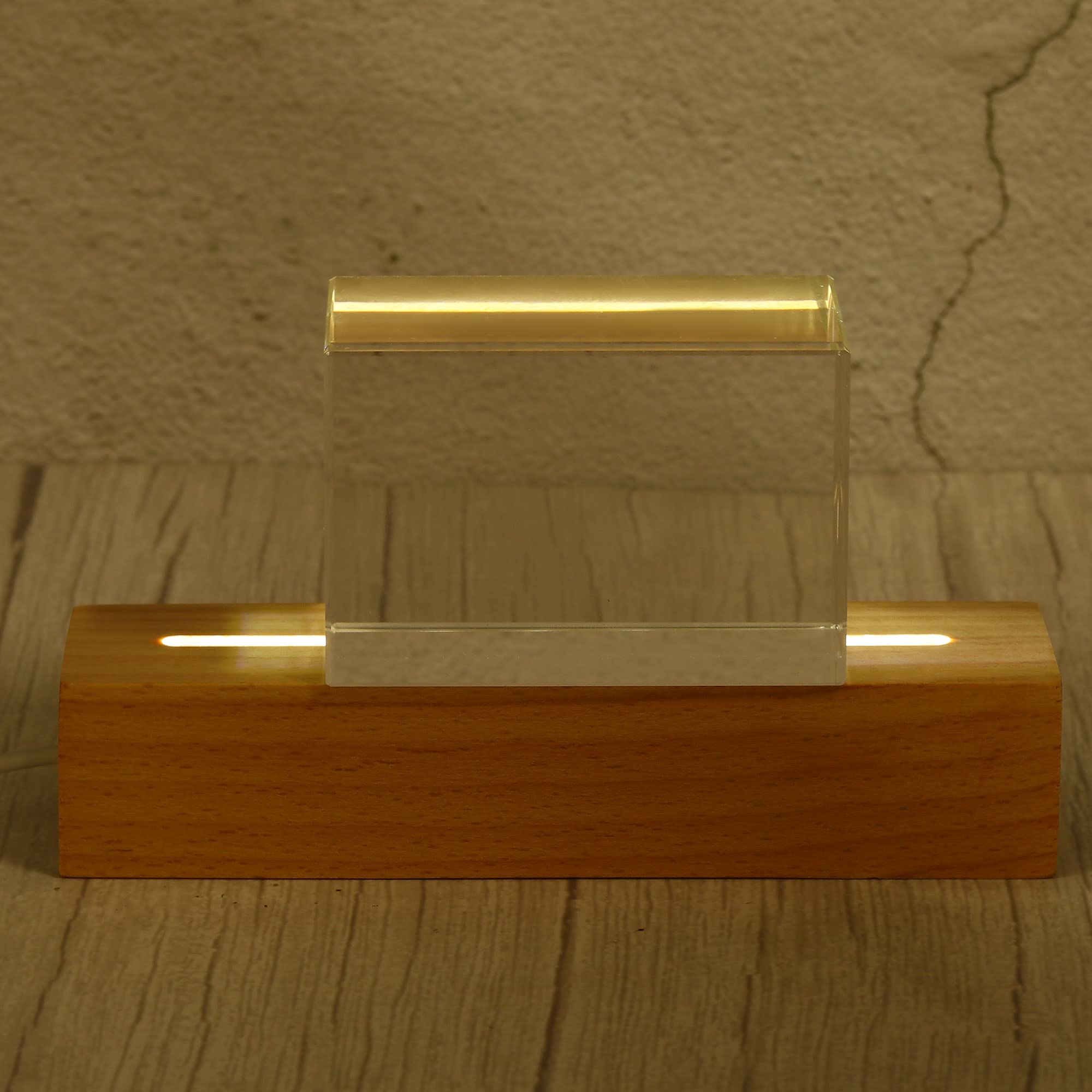PATIKIL Wooden LED Light Base Stand - 5.91