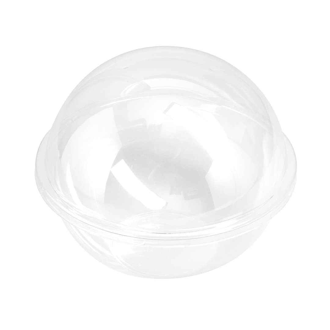 50-Pack Restaurantware Thermo Tek 28oz Clear Plastic Salad Bowls with Airtight Dome Lids - Disposable Food Storage Containers for Fresh Salads, Meal Prep, Catering & Takeout
