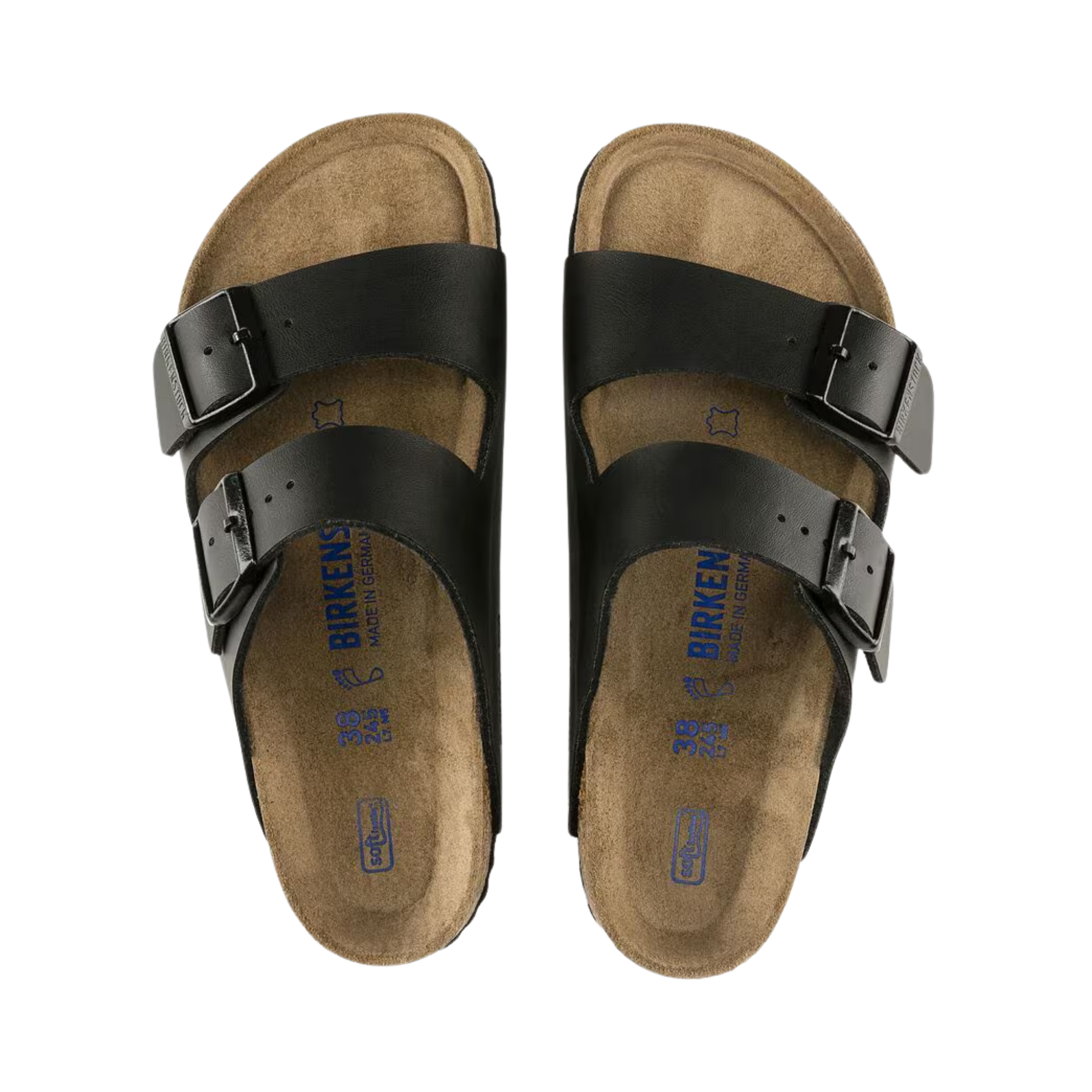 Men's Arizona Soft Footbed Sandals - Black (Birko-Flor) | Comfortable & Supportive for Walking, Travel & Casual Wear