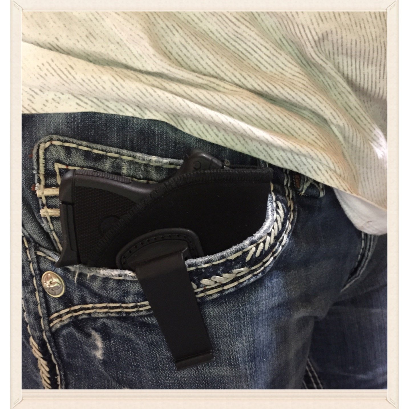 Concealed Carry IWB Gun Holster for Ruger LCP 380 - Inside Waistband Pistol Holster with Comfortable Fit for Everyday Carry, Self Defense & Concealed Carry Use