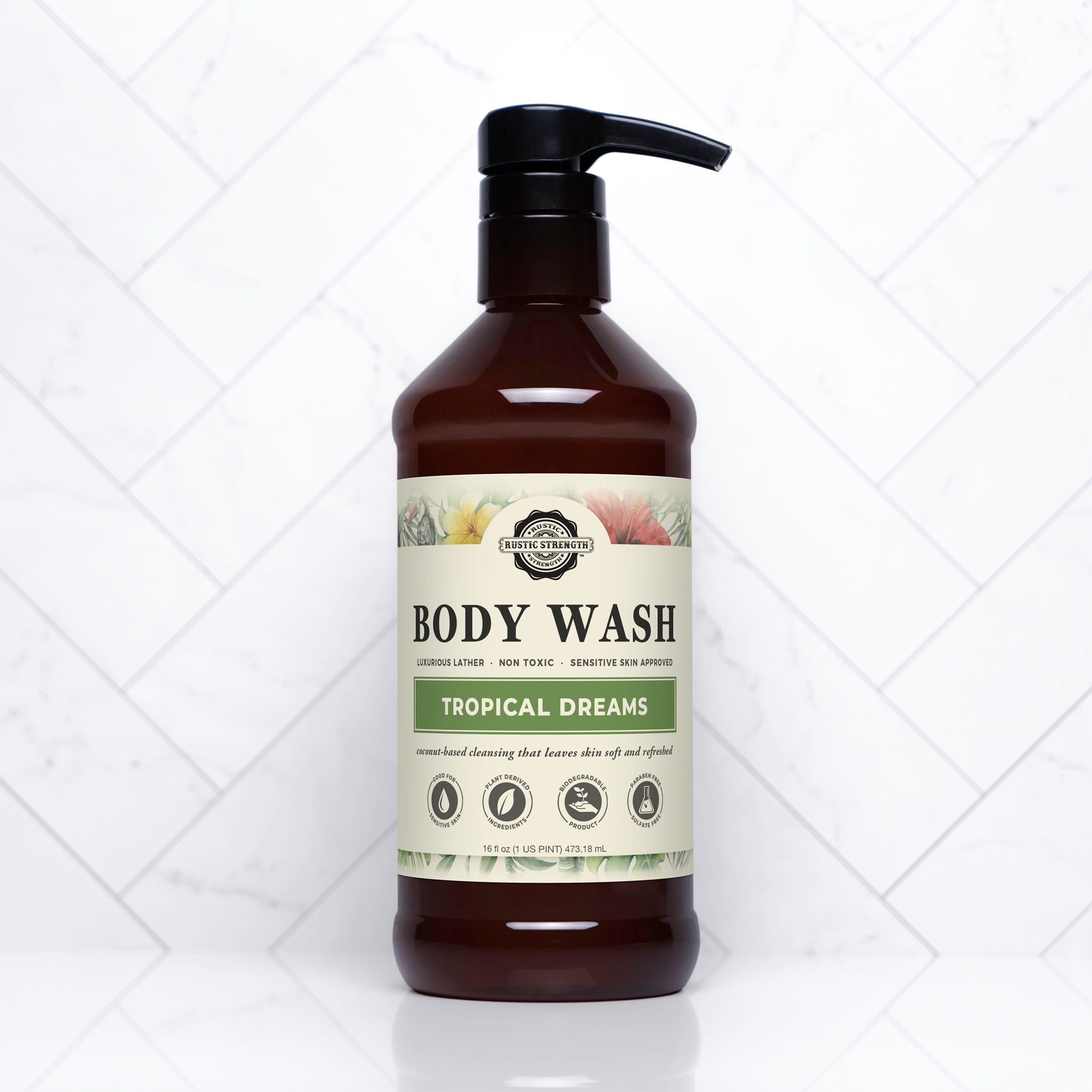 Tropical Dreams Moisturizing Body Wash - Hydrating & Nourishing Shower Gel for Dry Skin | Perfect for Daily Use, Spa Days & Relaxing Baths