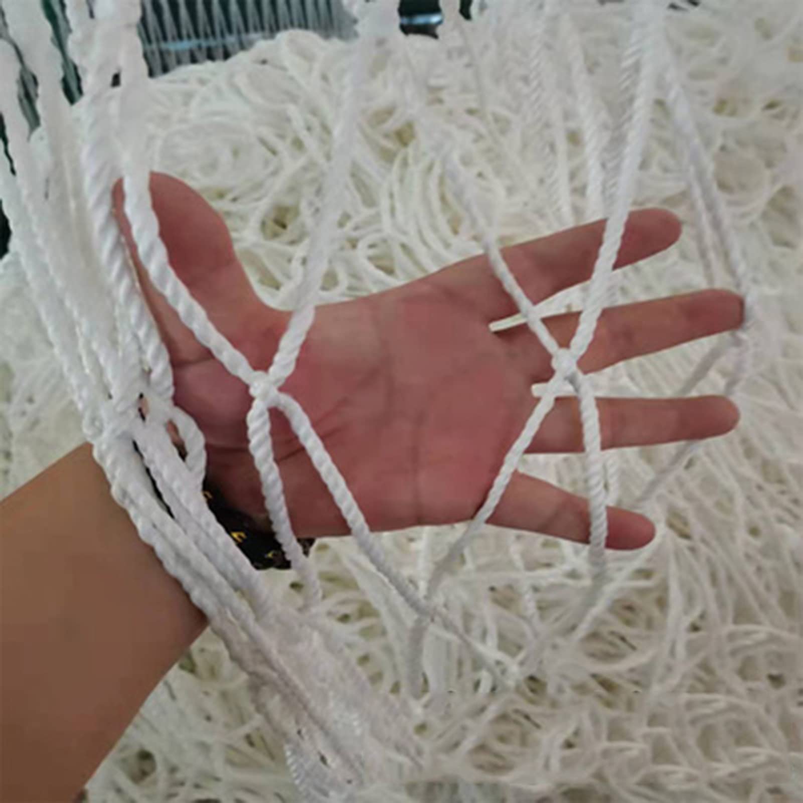 Stair Railing Safety Net - 10x10m (33x33ft) White Nylon Mesh for Outdoor Balcony, Garden Fence & Child Fall Protection - Durable Construction Safety Net with 10cm Mesh - Perfect for Home, Playground & Construction Sites