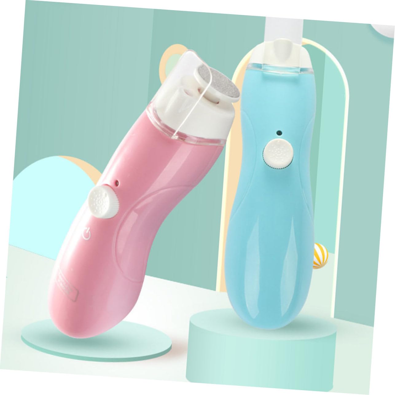 FRCOLOR 8 Sets Baby Nail Care Kit - Electric Nail Trimmer for Toddlers & Newborns, Safe Manicure Tools with Nail Polish - Perfect for Home Baby Care & Gentle Nail Grooming