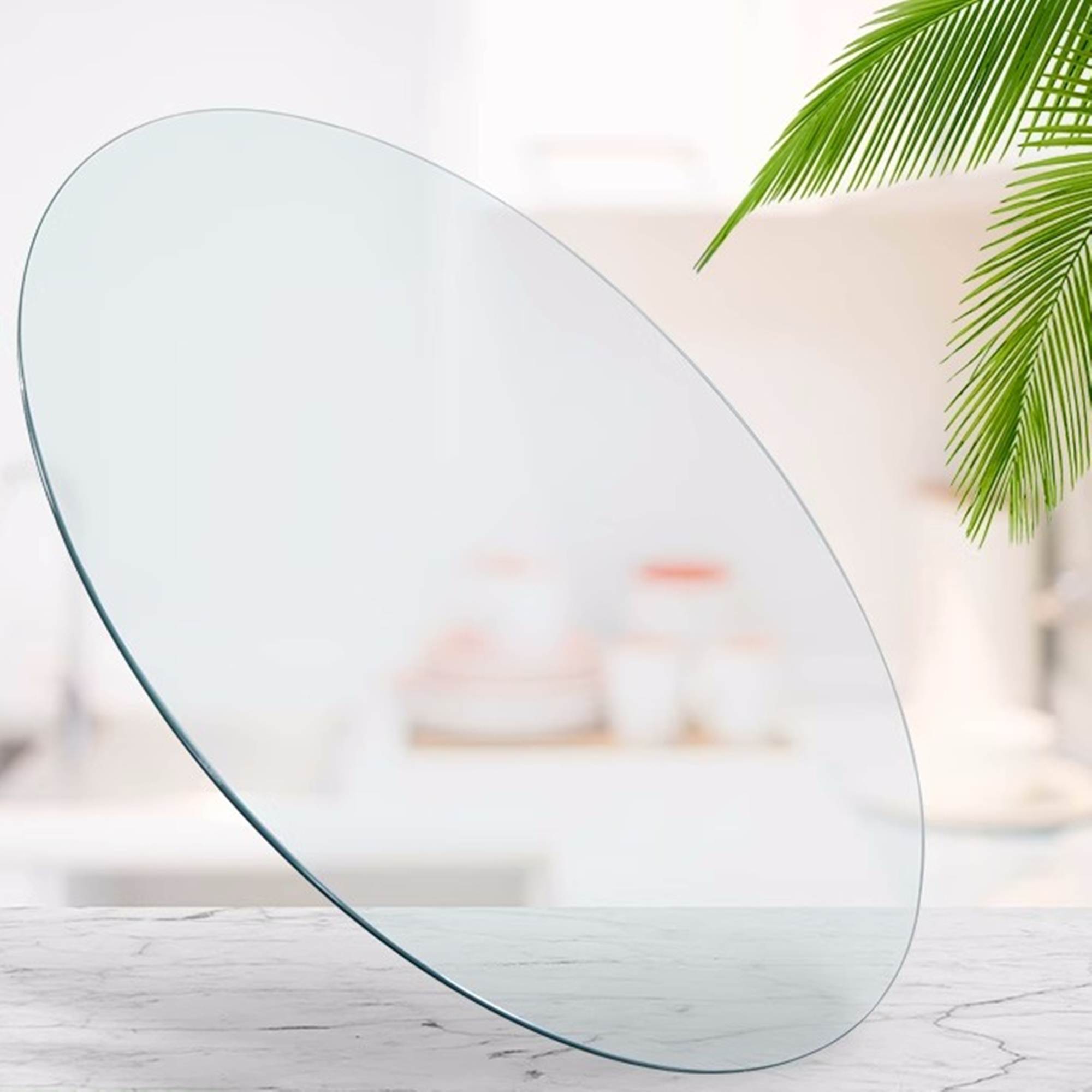48 Inch Round Tempered Glass Table Top - Durable Replacement for Patio, Outdoor Dining & Indoor Use - Shatter-Resistant, Scratch-Proof Surface for Daily Protection