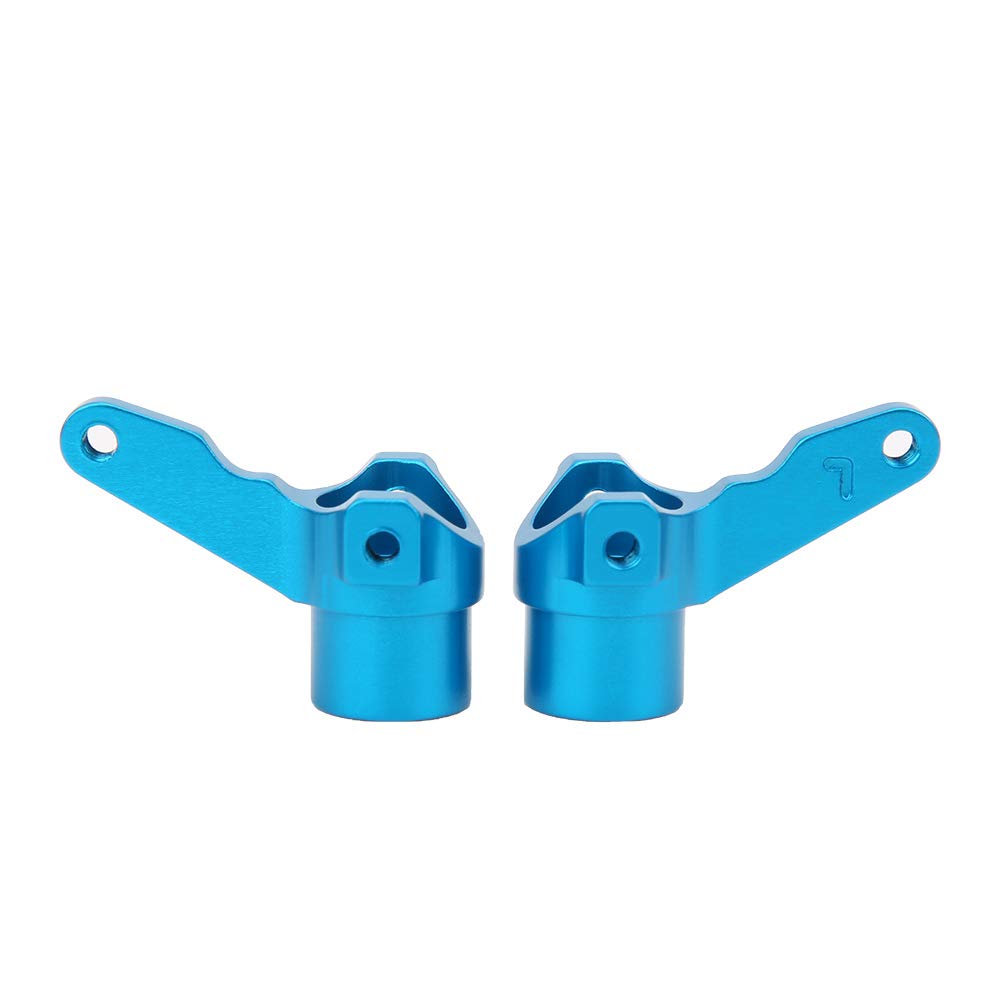 1/10 Scale RC Knuckle Arm - Durable Aluminum Alloy 4WD Steering Parts for Off-Road RC Cars (2PCS, Blue) - Perfect for Crawler, Rock Racing & Trail Adventures