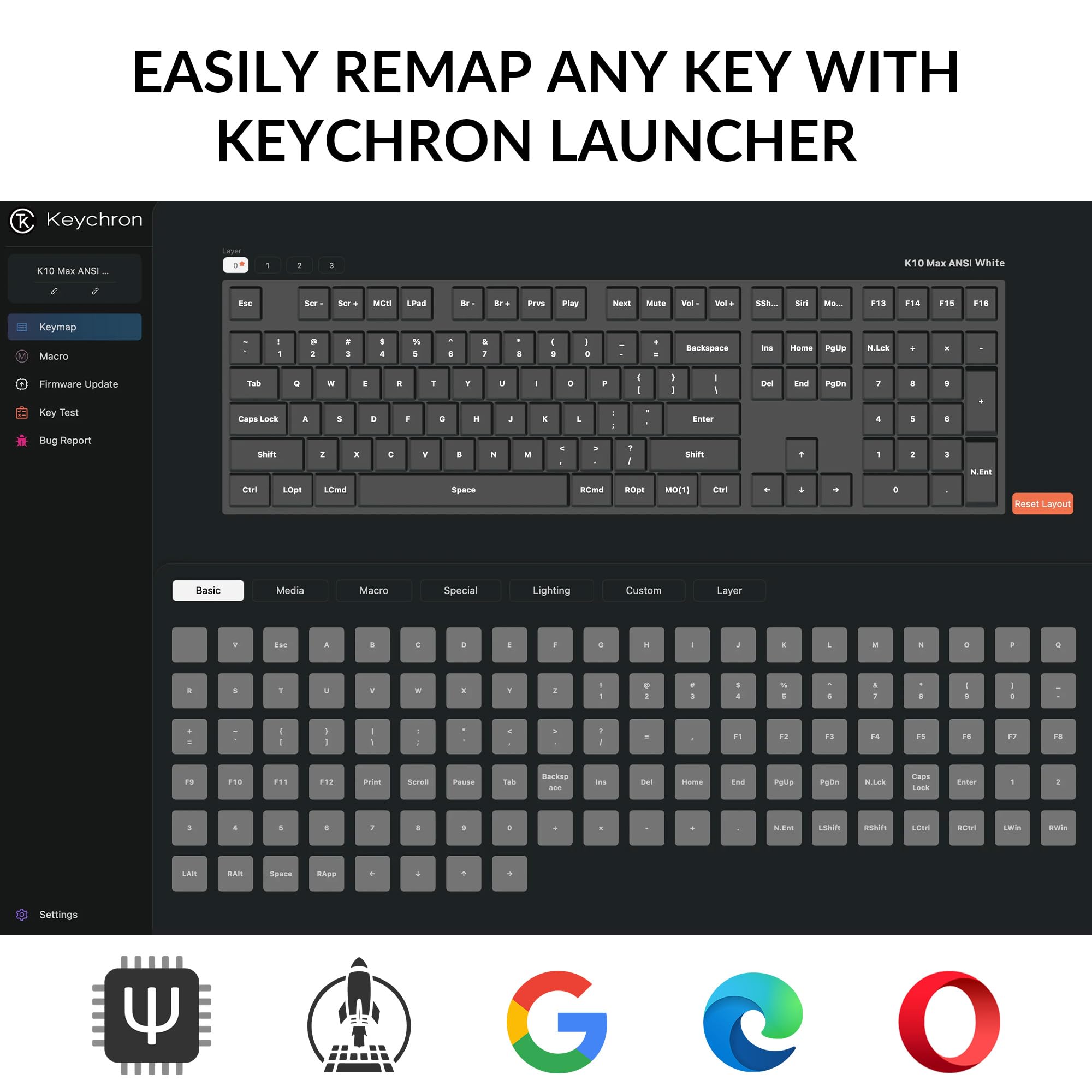 Keychron K10 Max Wireless Custom Mechanical Keyboard - 100% Full Size Layout, QMK/VIA Programmable, 2.4GHz/Bluetooth 5.1/Wired Triple Mode, White Backlit, PBT Keycaps, 108 Keys for Mac/Windows/Linux - Perfect for Office Work, Gaming & Programming