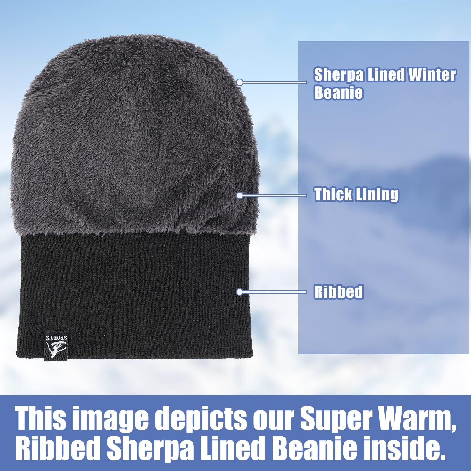 80 Pcs Unisex Winter Beanie Hats Bulk - Warm Fleece Lined Knitted Hats for Men & Women - Cozy Double Layer Cold Weather Accessories - Perfect for Winter Sports, Outdoor Activities & Charity Donations