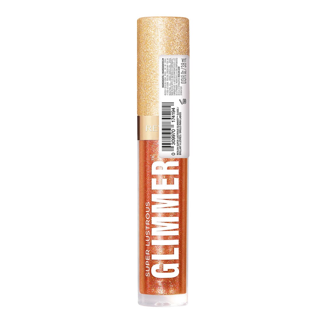 Revlon Super Lustrous Glimmer Gloss in Bronze Spark - 3.8ml Shimmering Lip Gloss for Everyday Wear & Special Occasions