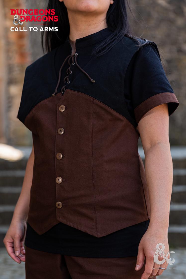 Dungeons & Dragons Rogue Costume Set - Dark Black & Brown Outfit for Cosplay, LARP & Fantasy Roleplaying Games | Perfect for Halloween, Conventions & D&D Adventures