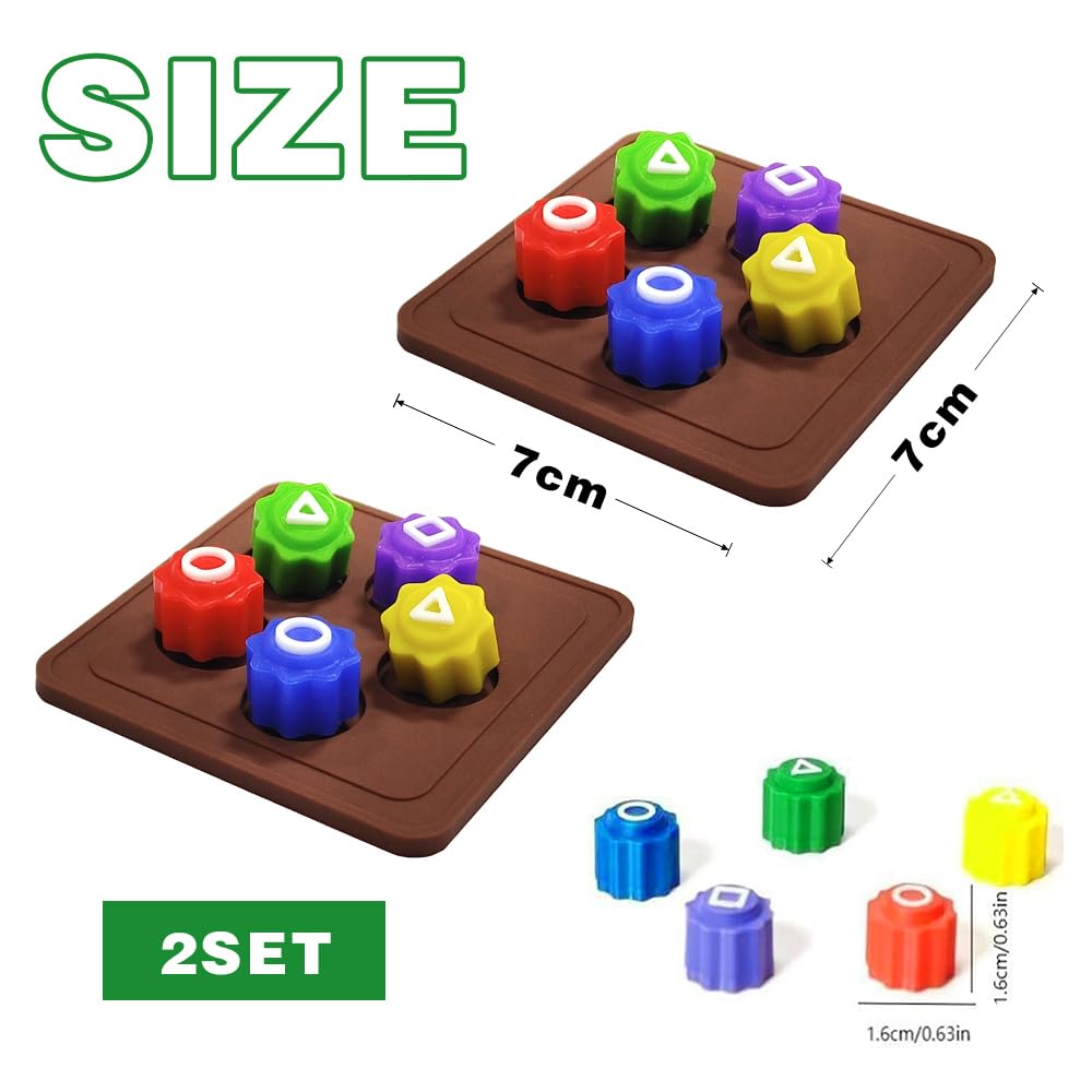 Premium Gonggi Korean Traditional Game Set - 2 Player Classic Korean Jacks with Base - Fun & Educational for Kids & Adults - Perfect for Family Game Night, Cultural Learning & Indoor Activities