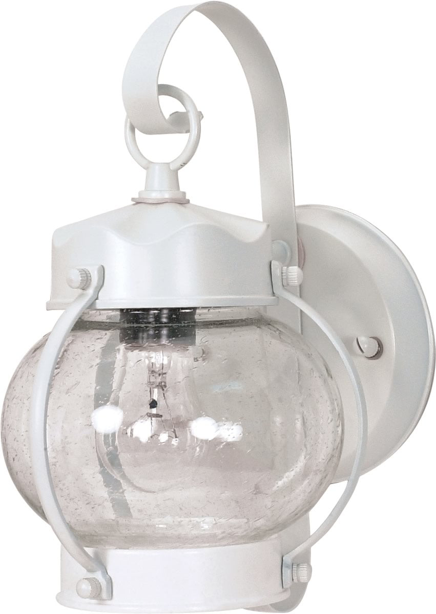 11H 1 Light Outdoor White Wall Sconce - Waterproof Exterior Lighting Fixture for Porch, Patio, Garden & Garage - Durable Weatherproof Design