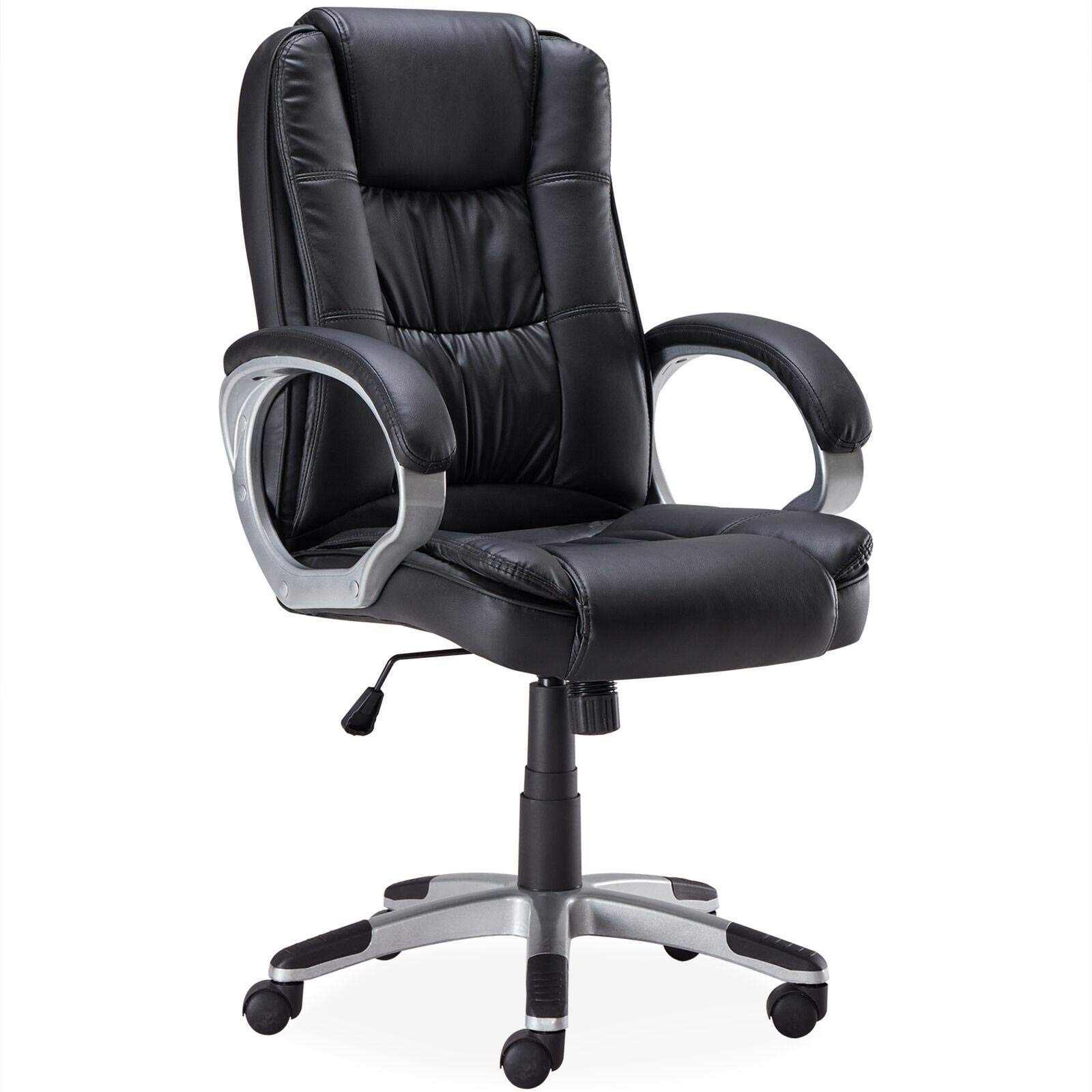 Ergonomic High Back Executive Office Chair - Modern Black Computer Task & Gaming Chair for Home & Office Use - Comfortable Desk Chair for Work, Study & Gaming Sessions