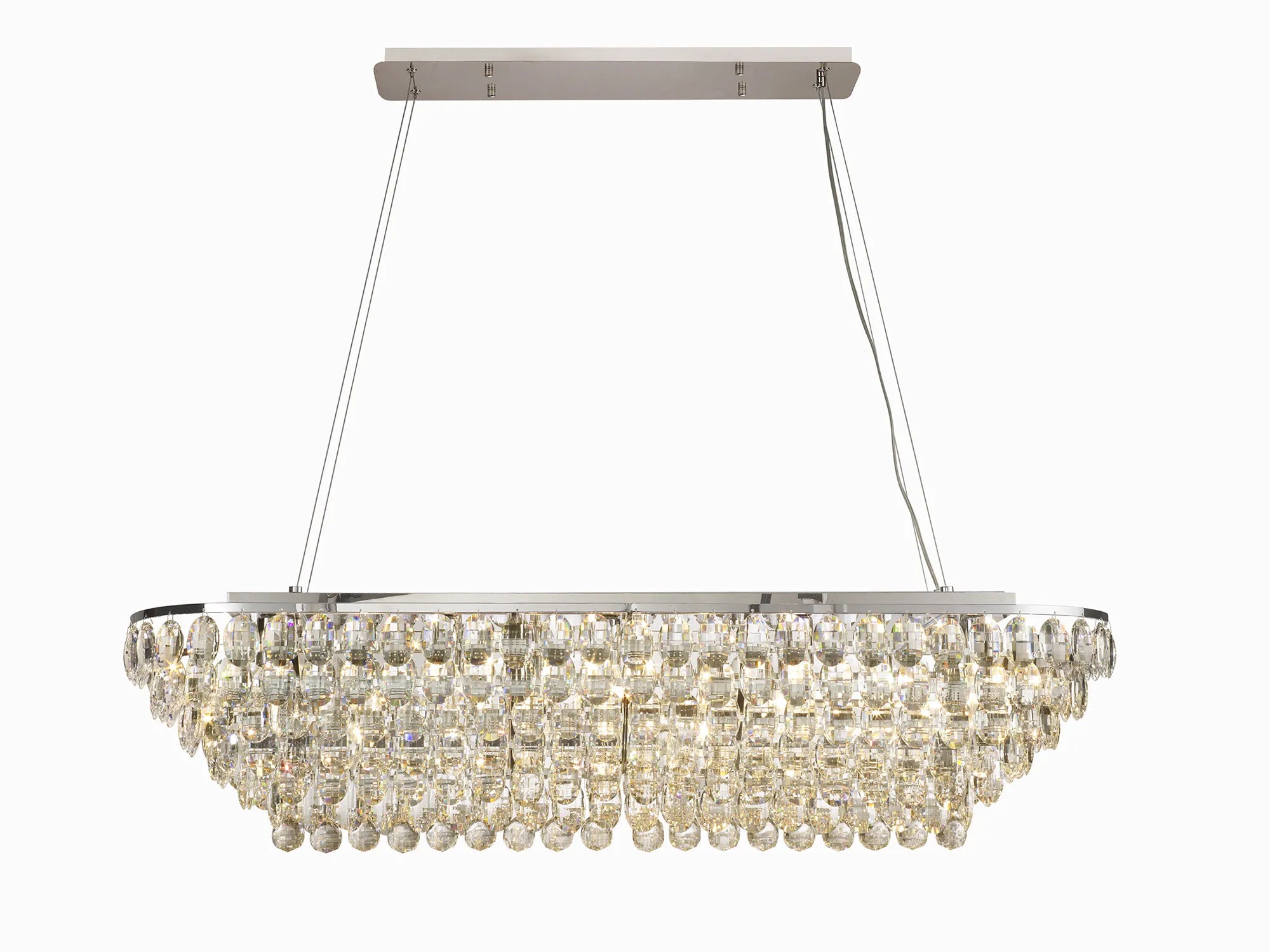 Consten Linear Pendant E14 LED Light Fixture - Modern Minimalist Hanging Light for Kitchen Island, Dining Room & Bedroom Lighting