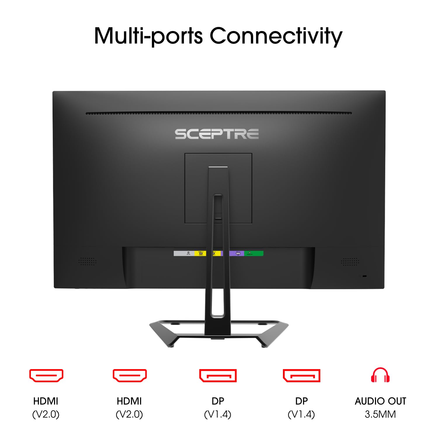 Sceptre 27-Inch 4K UHD IPS Monitor - 3840x2160 Resolution, 70Hz Refresh Rate, 99% sRGB, DisplayPort & HDMI, Built-in Speakers (U275W-UPT) - Perfect for Gaming, Graphic Design, and Home Office Workstations