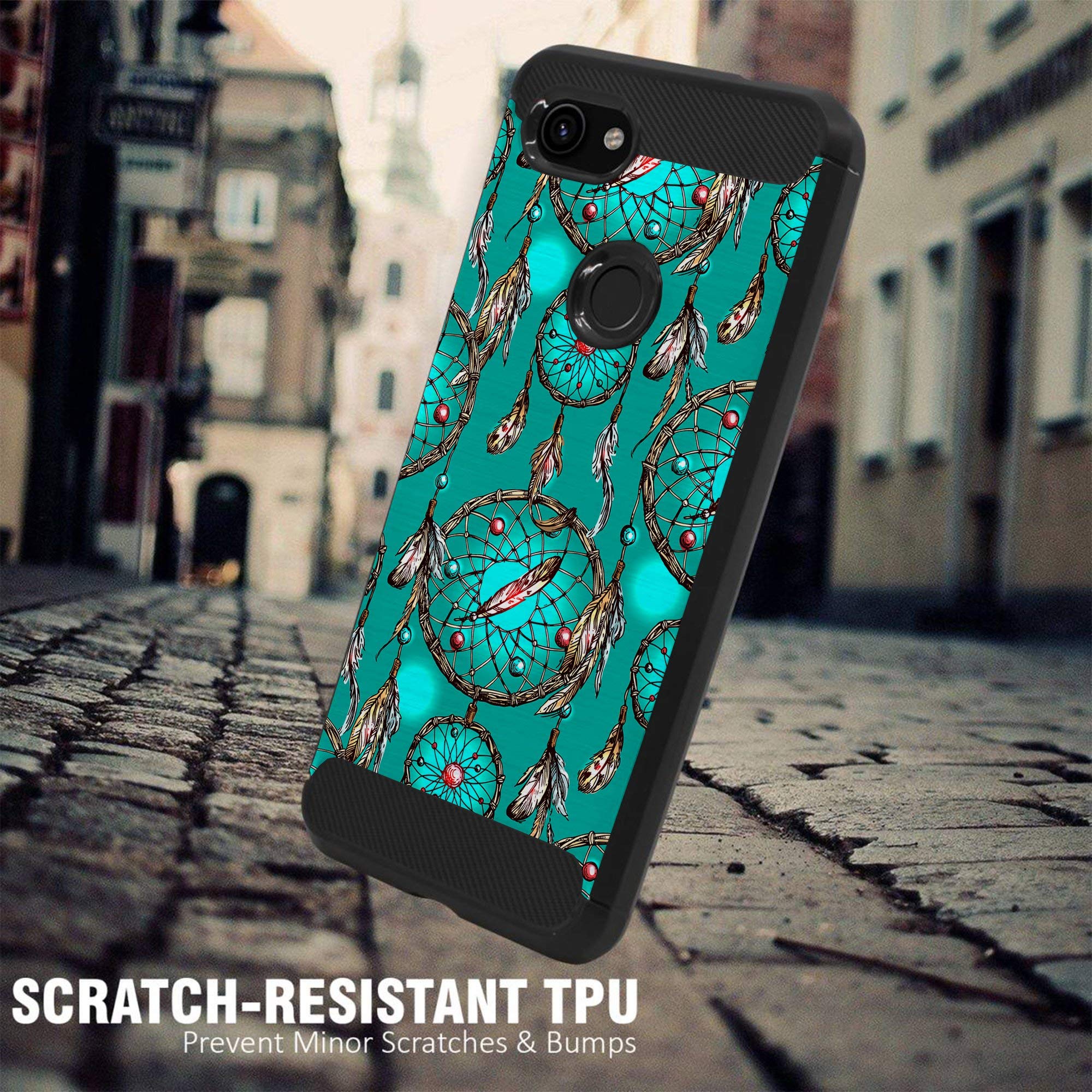 Google Pixel 3A XL Case - Tribal Floral TPU Cover for Protection | Travel & Daily Use