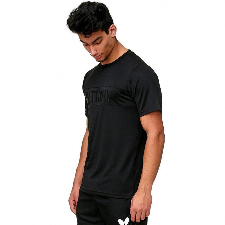 Butterfly Stripe T-Shirt for Women - Soft Cotton Casual Tee [Black] | Perfect for Summer Outfits, Beach Vacations & Street Style Fashion