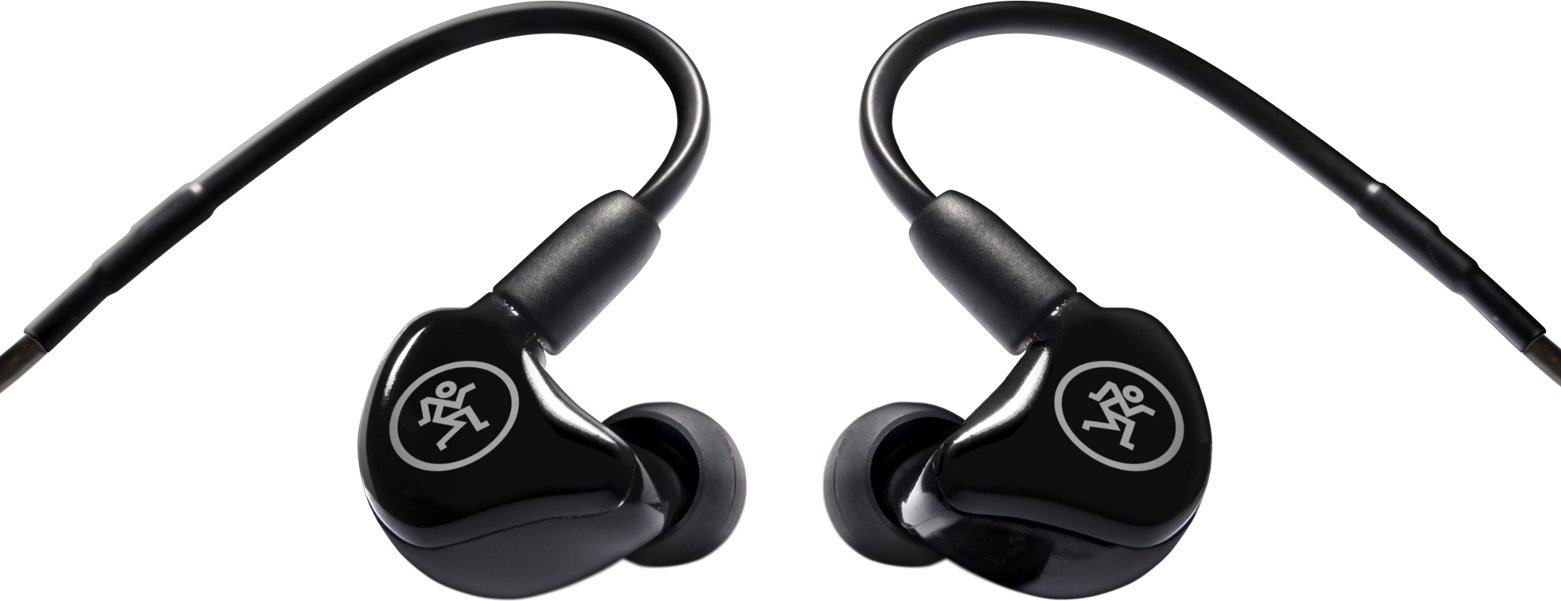 Mackie MP-120 Professional Studio Monitor Earphones - High-Fidelity Sound for Musicians, DJs & Audio Engineers - Perfect for Recording, Mixing & Live Performances