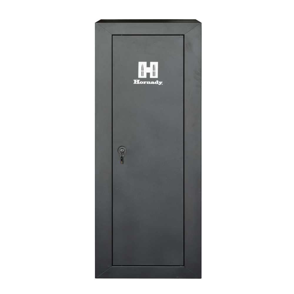Hornady 95104 12-Gun Welded Steel Security Cabinet with Key Lock - Secure Firearm Storage for Home, Office, or Gun Range