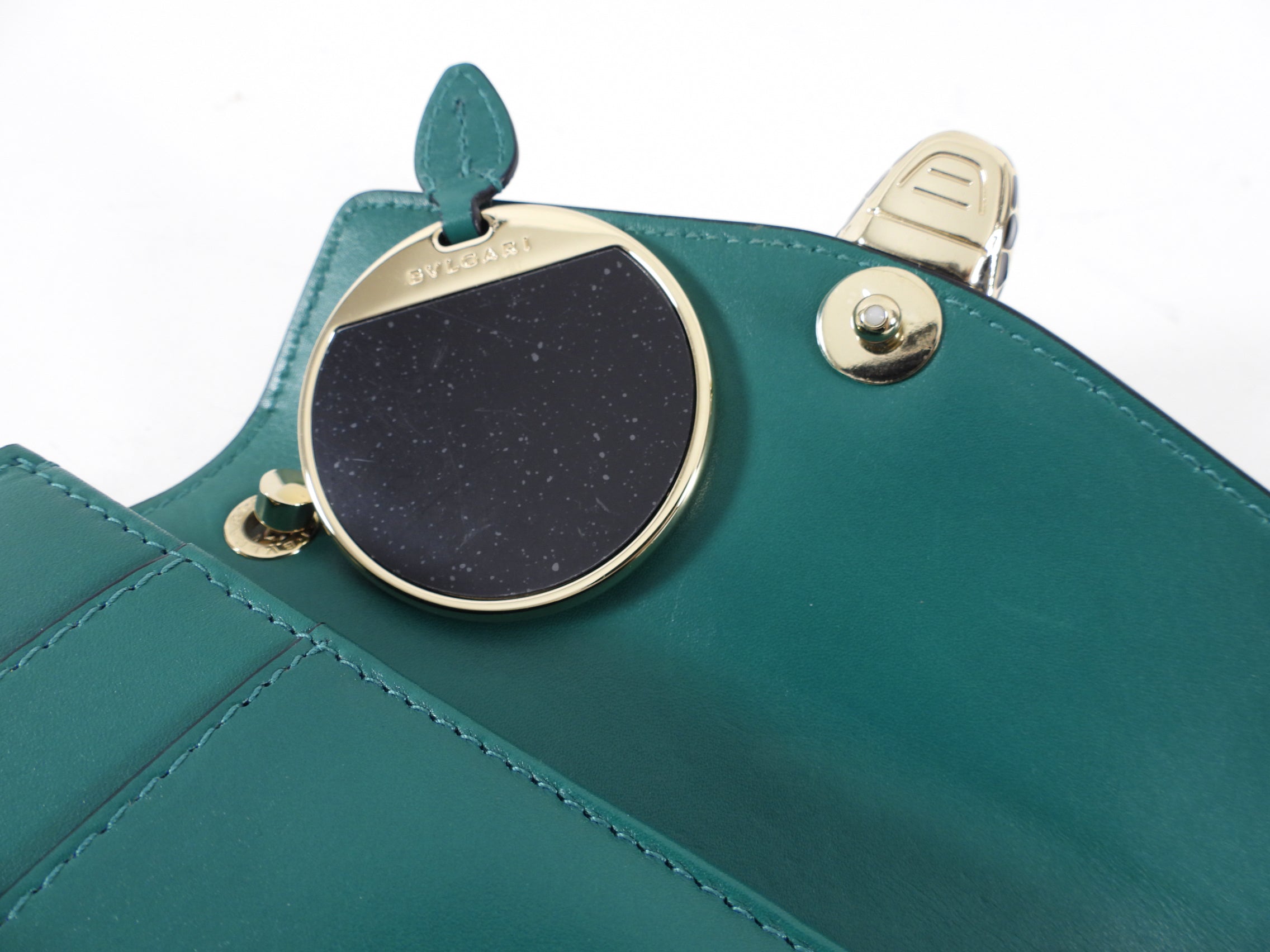 Bulgari Serpenti Forever Green Enamel Snake Flap Bag - Luxury Designer Crossbody Purse for Women | Perfect for Evening Parties, Date Nights & Special Occasions