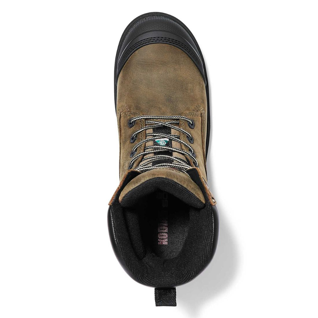 Kodiak Karluk Men's 8 Inch Waterproof Composite Toe Work Boots 8379FS - Brown Safety Shoes for Construction, Hiking & Outdoor Work