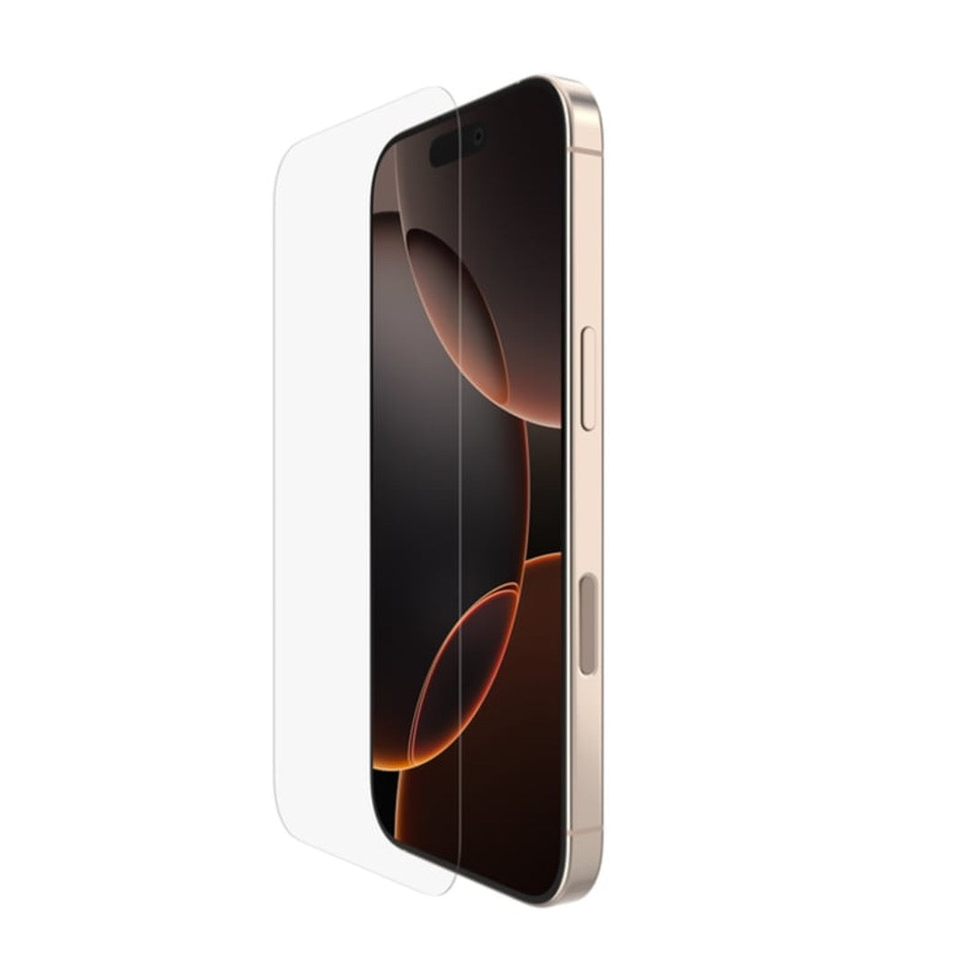 Belkin Screen Protector for iPhone 16 Pro - Tempered Glass with Anti-Scratch & Bubble-Free Installation - Perfect for Everyday Use, Gaming, and Work