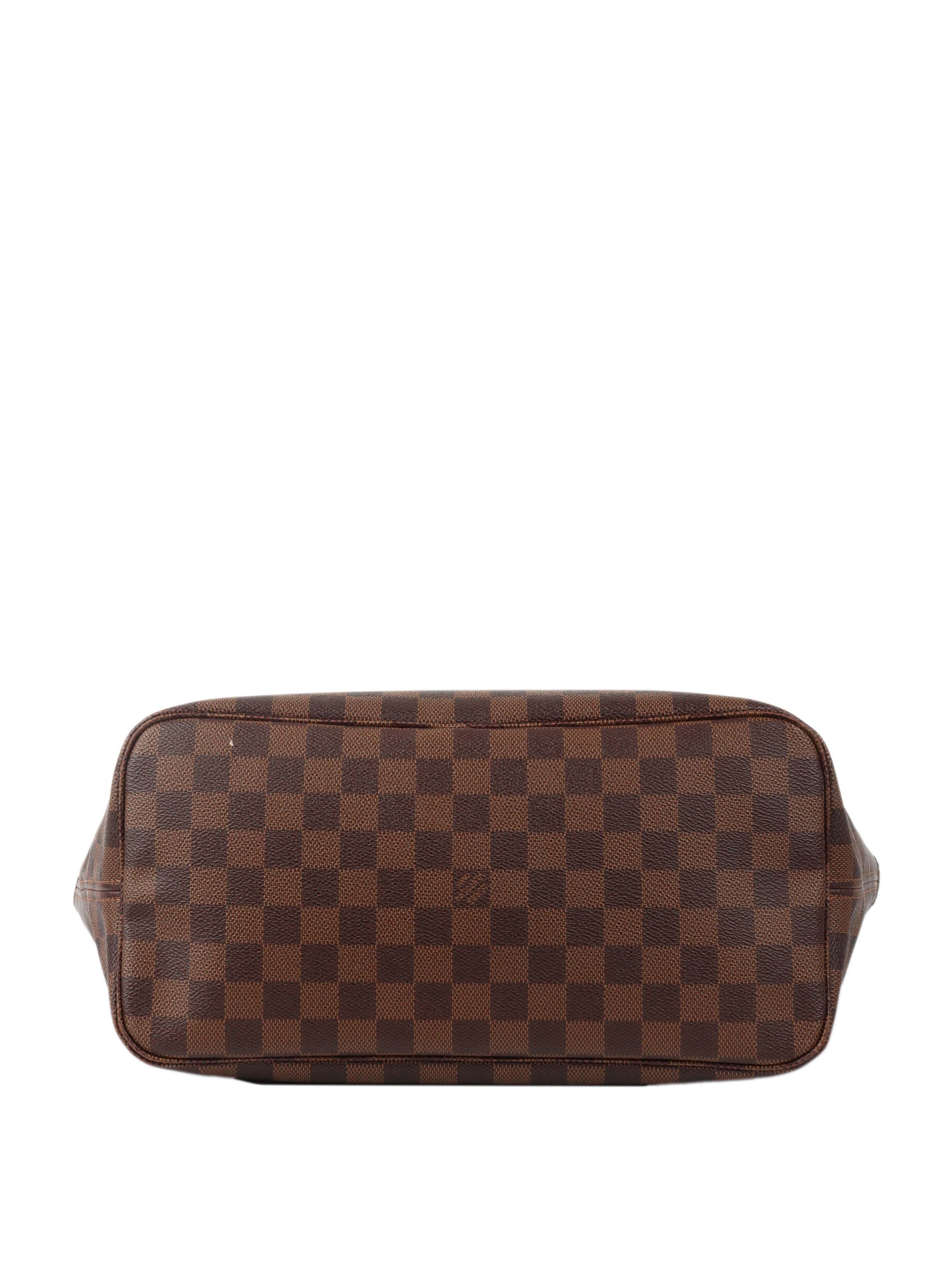 Louis Vuitton Damier Ebene Neverfull MM Tote Bag - Authentic Designer Handbag for Women, Perfect for Work, Travel & Everyday Use