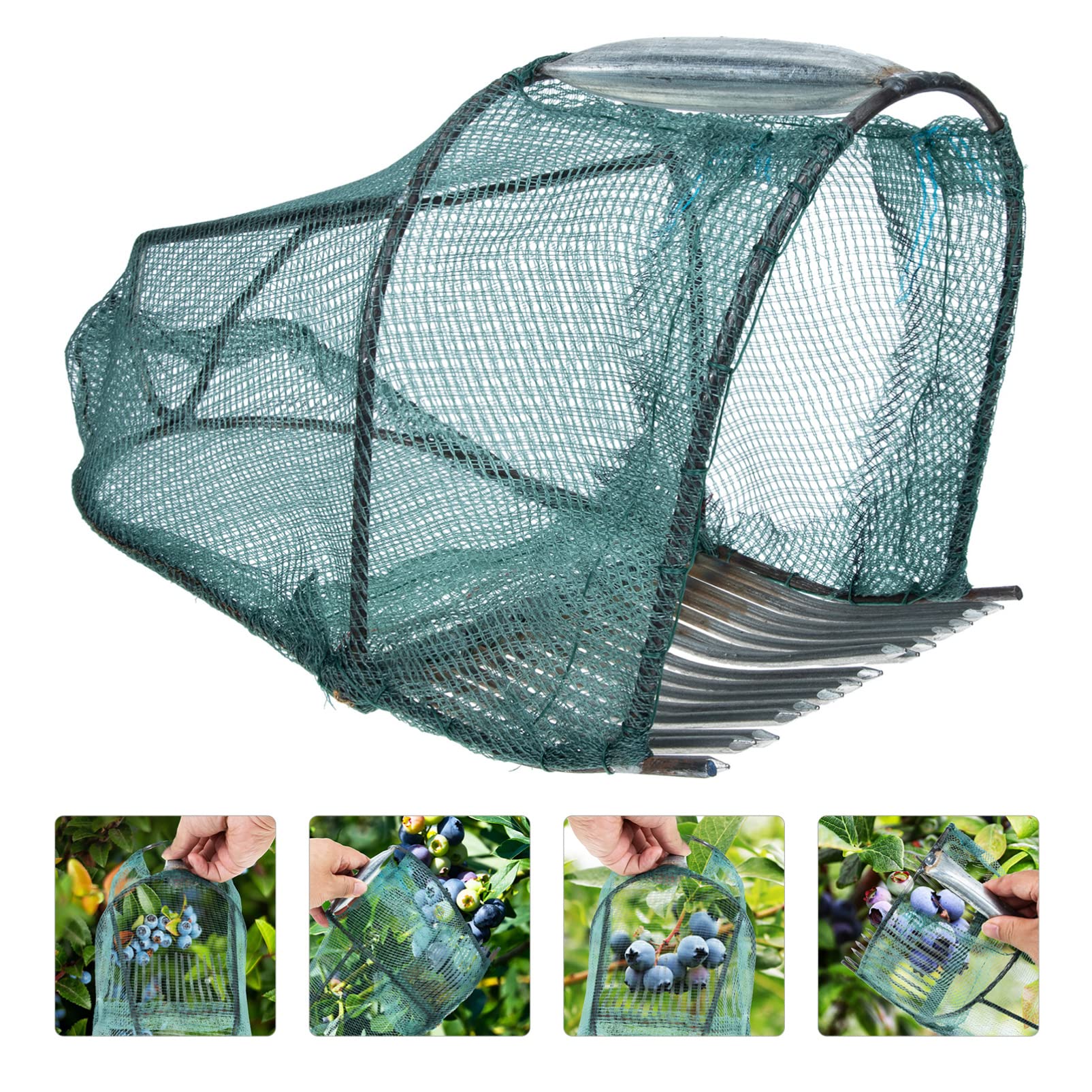 DOITOOL Blueberry Picker Tool - Lightweight Fruit Harvesting Basket with Cage for Blueberries, Oranges, Pears & Mangoes | Garden Picking Equipment for Easy Harvesting | Perfect for Home Gardens, Orchards and Farm Use