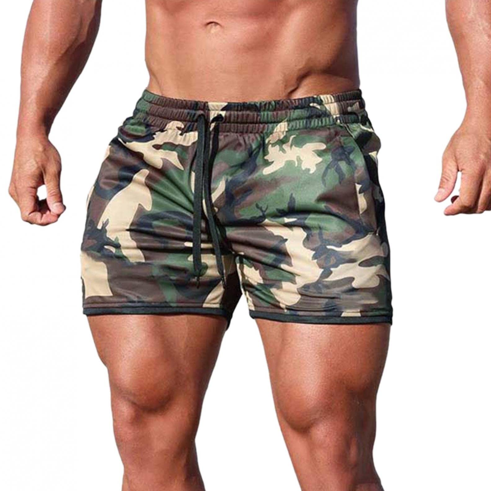 Men's 5 Inch Quick Dry Workout Shorts with Pockets - Breathable Mesh Athletic Gym Shorts for Running, Training & Outdoor Activities