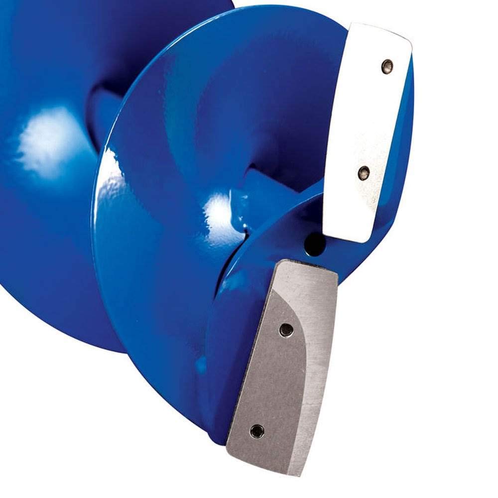 Strike Master Mora 2-Piece Hand Auger - Lightweight Powder Blue Ice Drill with High-Performance Steel Blades & Adjustable Handle - Perfect for Ice Fishing, Winter Camping & Outdoor Adventures
